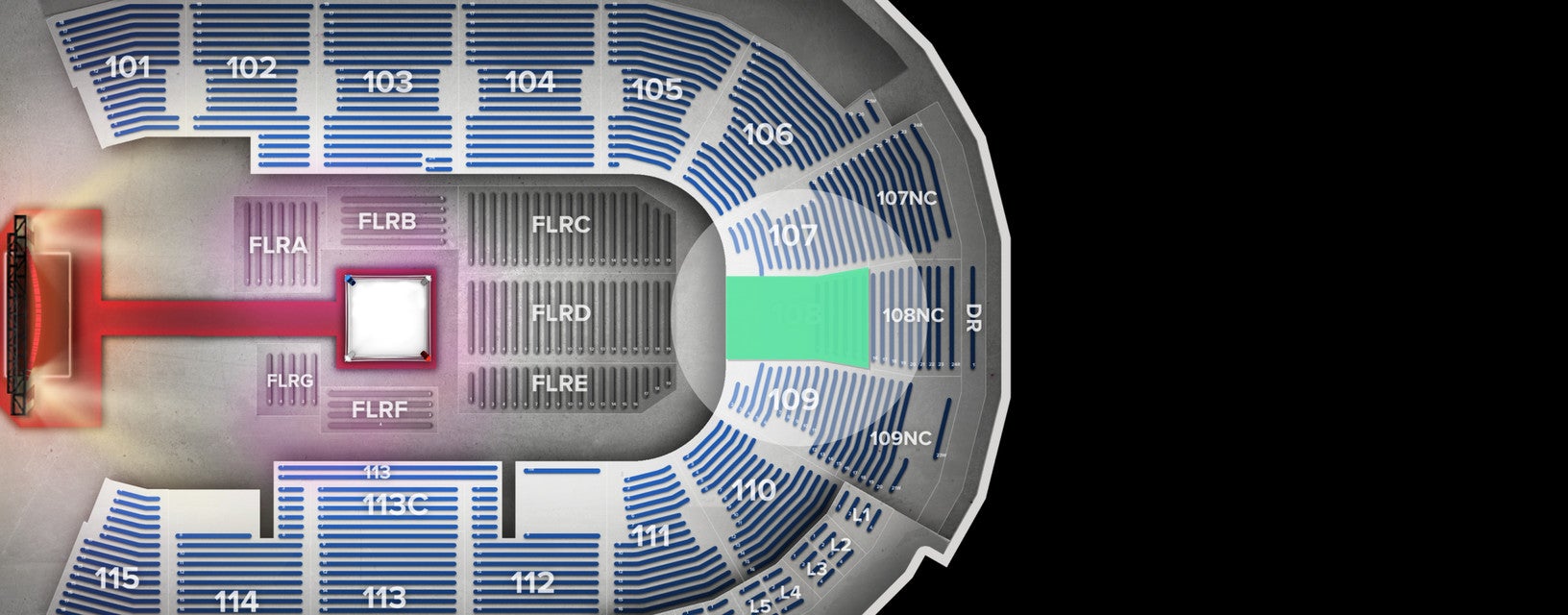 Seat view from Lower