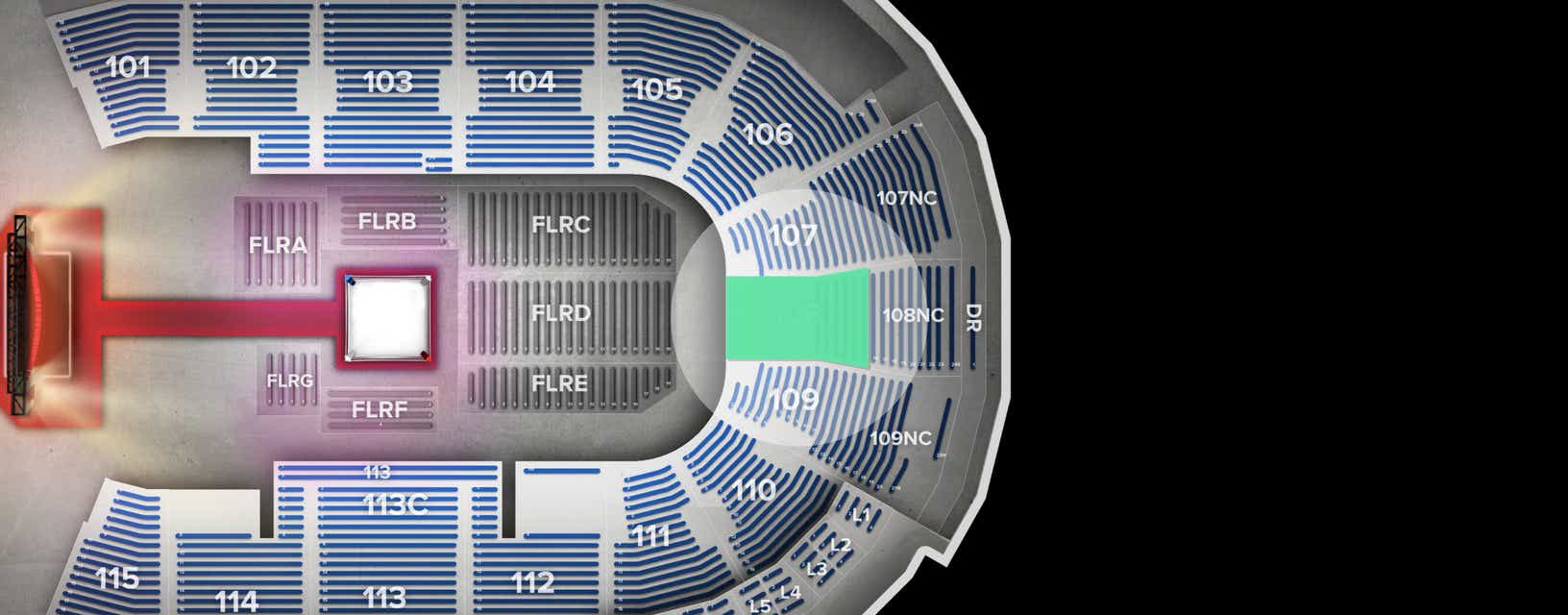 Seat view from Lower