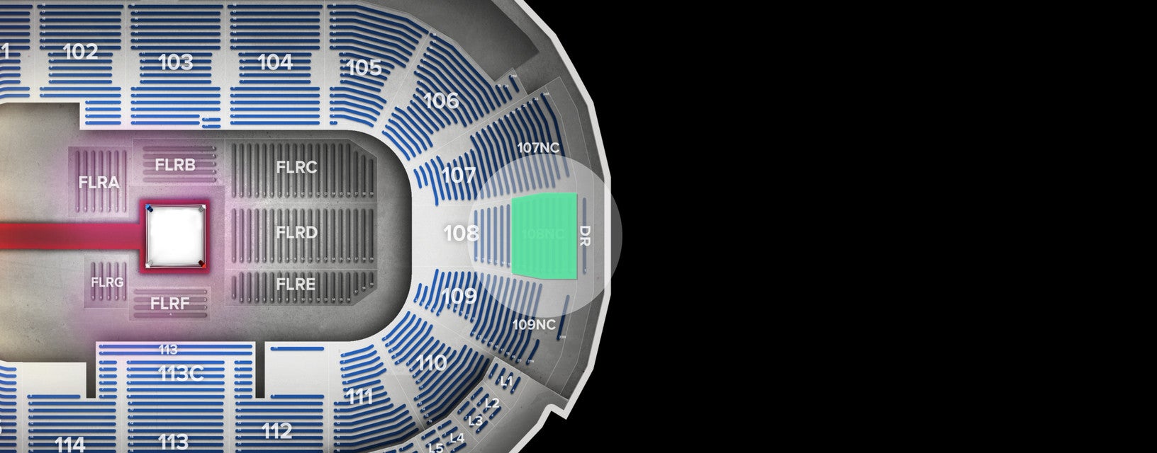 Seat view from Upper Bowl