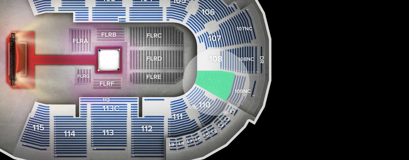 Seat view from Lower