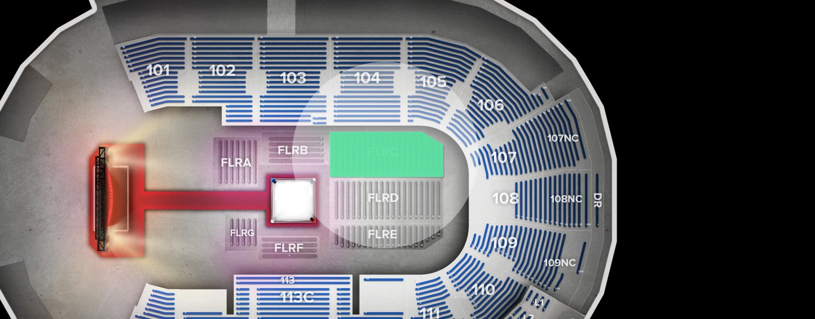 Seat view from Floor