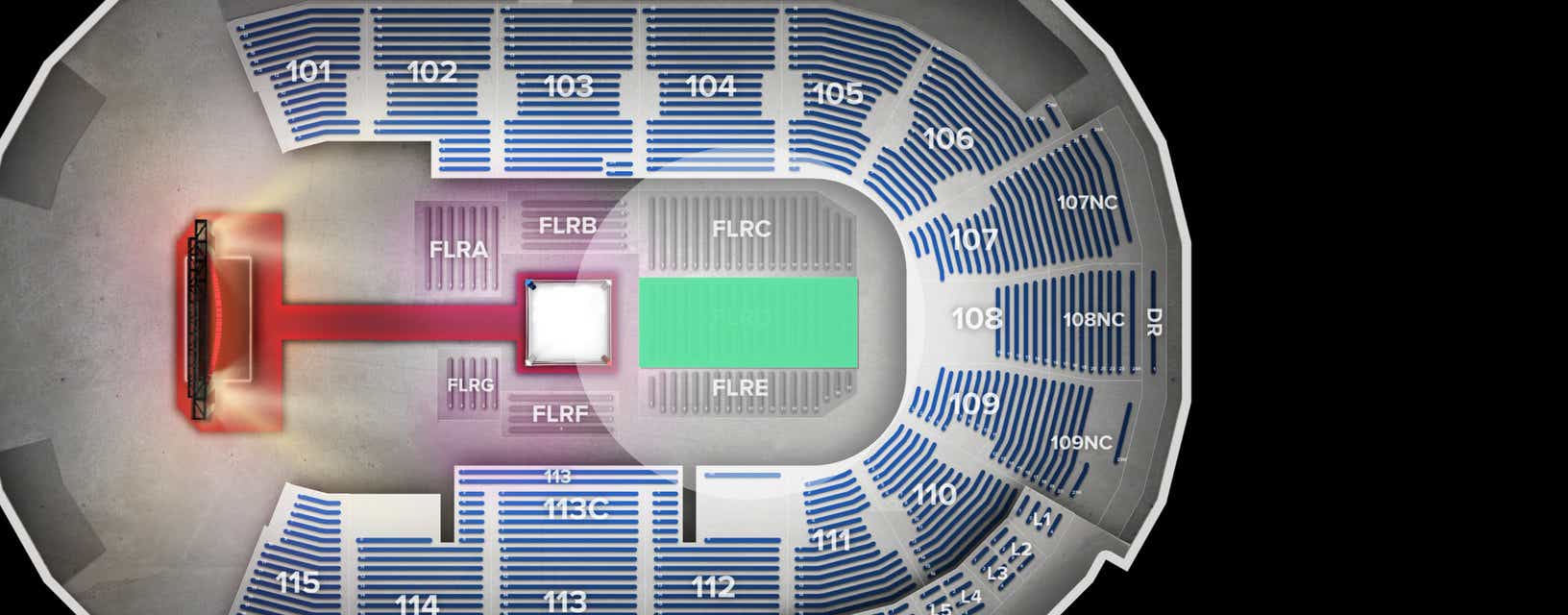 Seat view from Floor