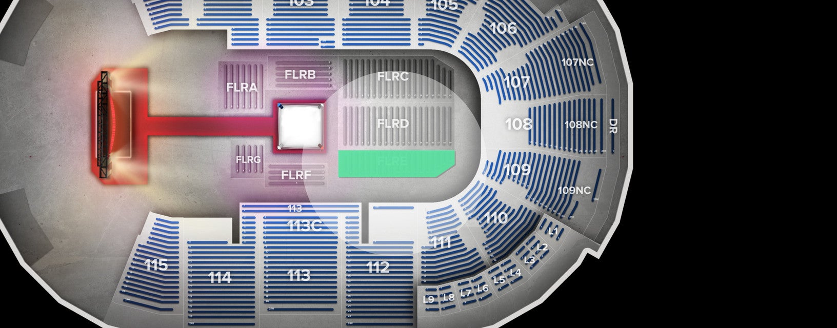 Seat view from Floor