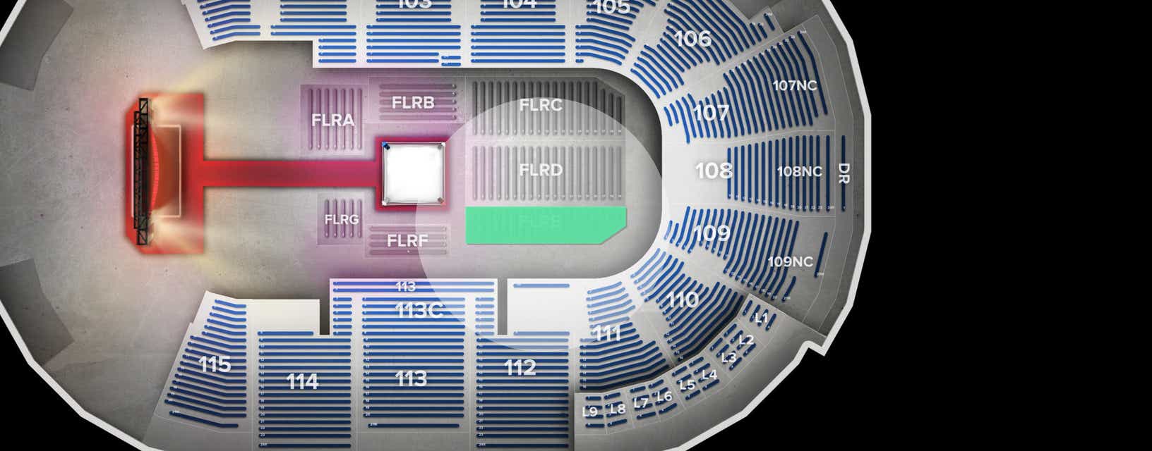 Seat view from Floor