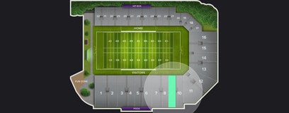Seat view from Sideline