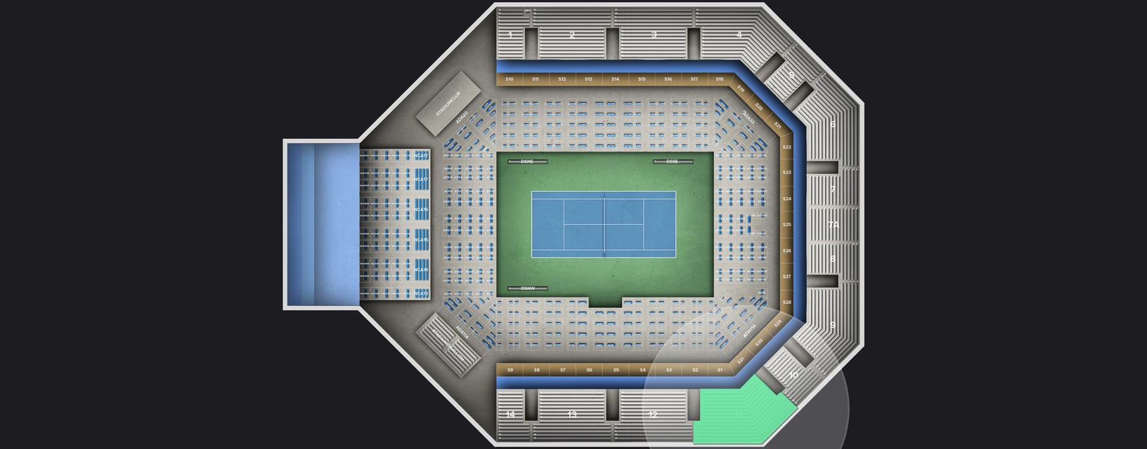 Seat view from Reserved