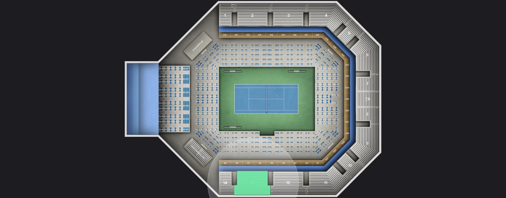Seat view from Reserved