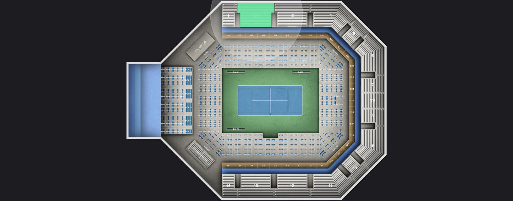 Seat view from Reserved