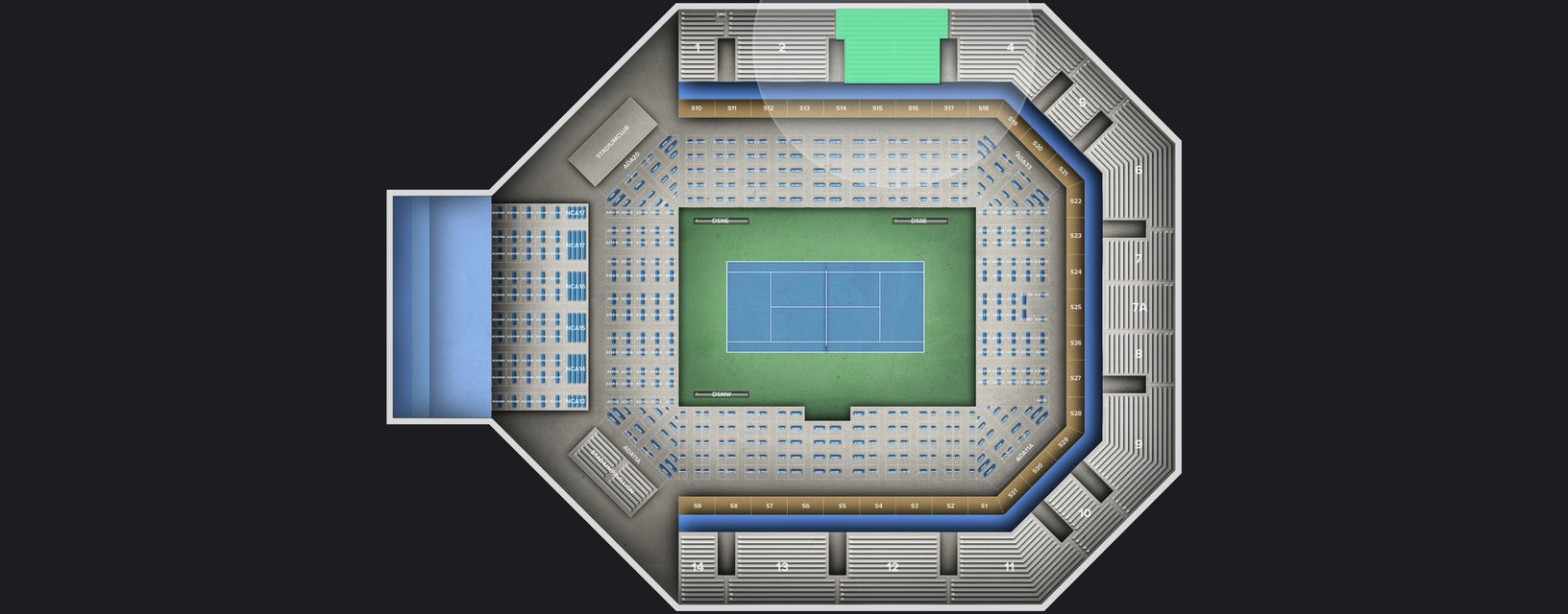 Seat view from Reserved