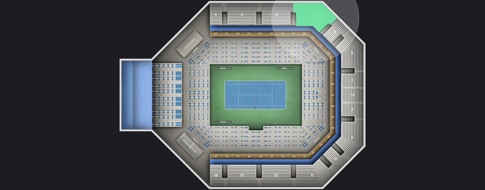 Seat view from Reserved