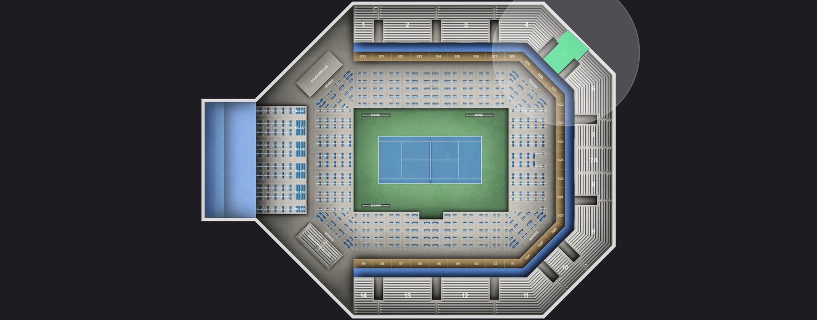 Seat view from Reserved