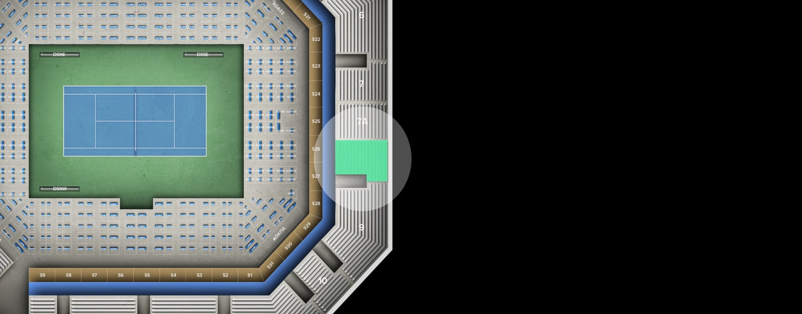Seat view from Reserved