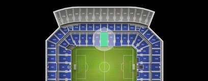 Seat view from Club Sideline