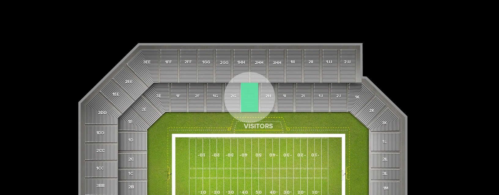 Seat view from Lower Sideline