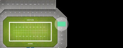 Seat view from Lower End Zone