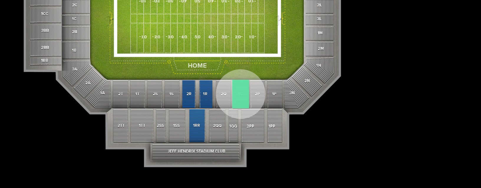 Seat view from Lower Sideline