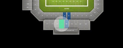 Seat view from Upper Sideline