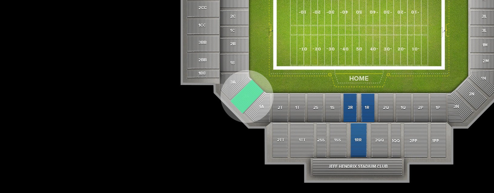 Seat view from Lower Corner