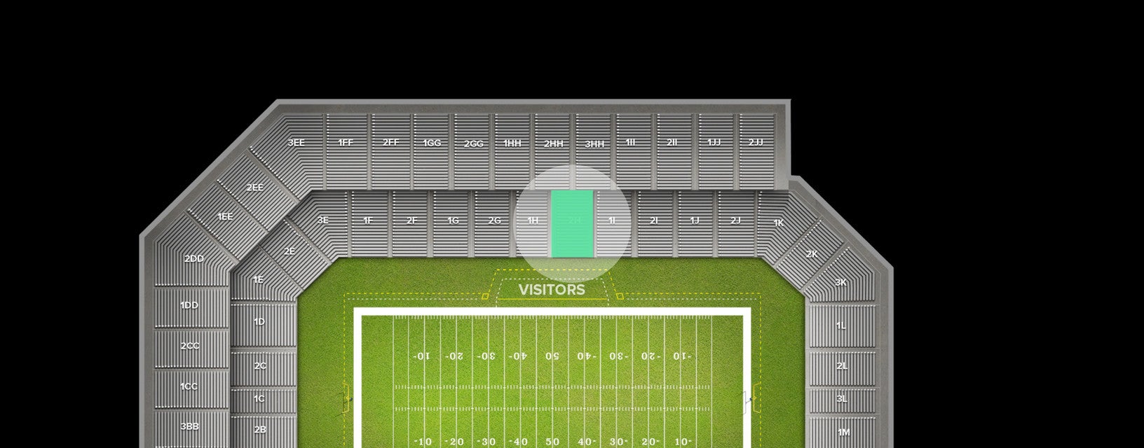 Seat view from Lower Sideline