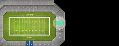 Seat view from Lower End Zone