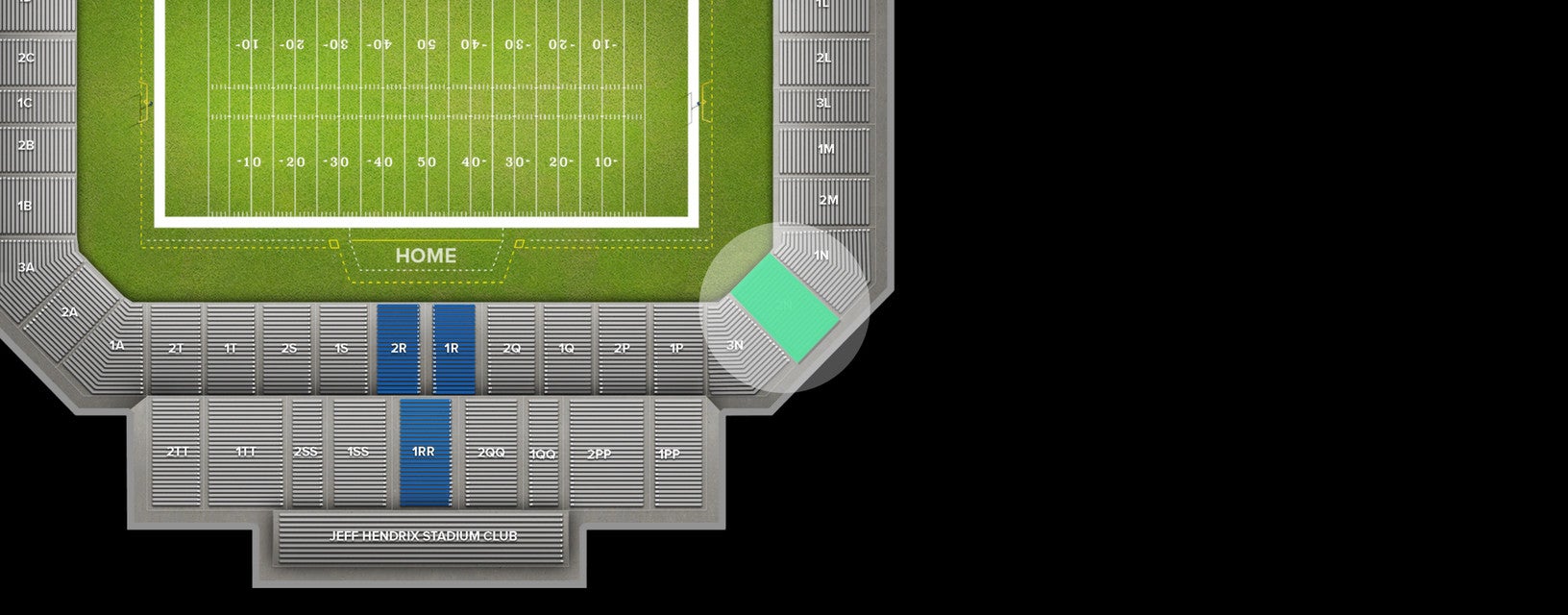 Seat view from Lower Corner