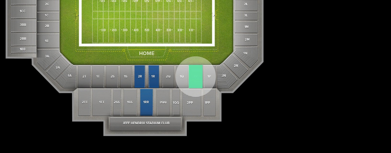 Seat view from Lower Sideline