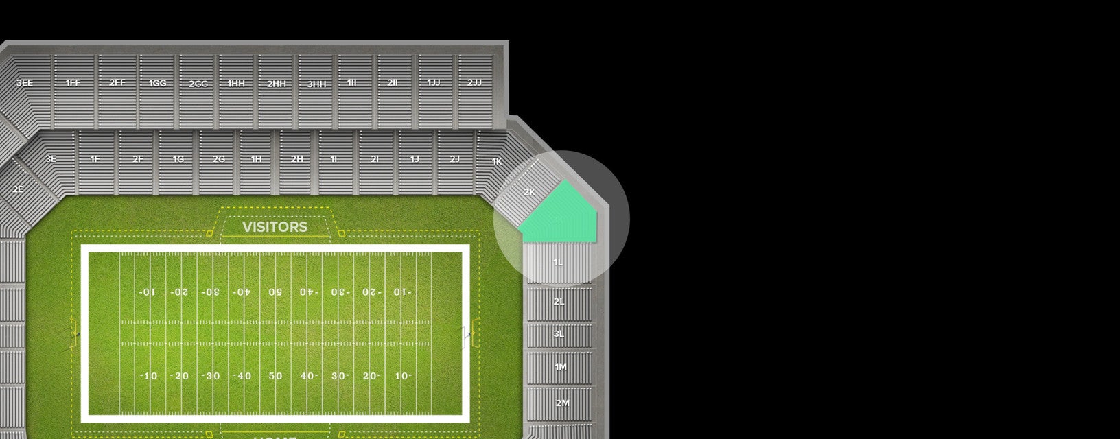 Seat view from Lower Corner