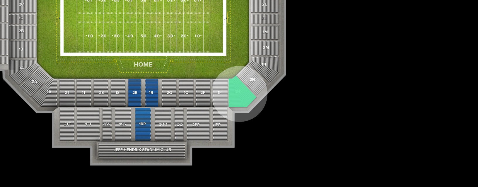 Seat view from Lower Corner