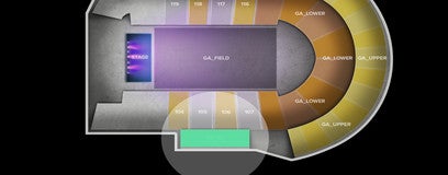 Seat view from GA Field