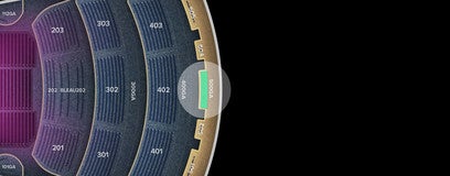 Seat view from 500 Level