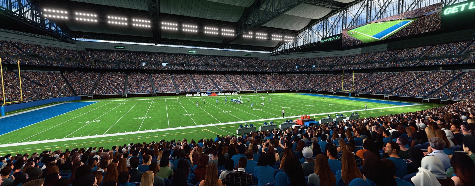 Seat view from Lower Level Sideline