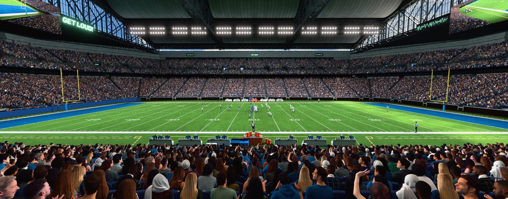 Seat view from Lower Level Sideline