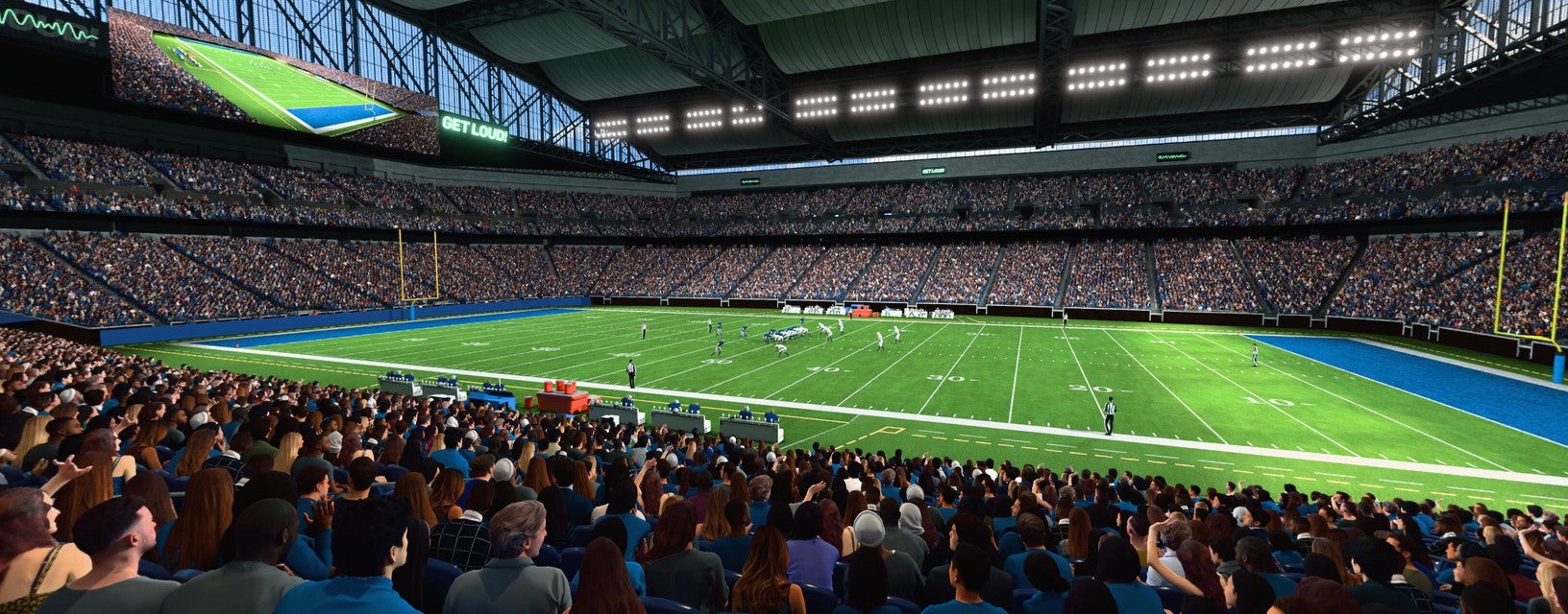 Seat view from Lower Level Sideline