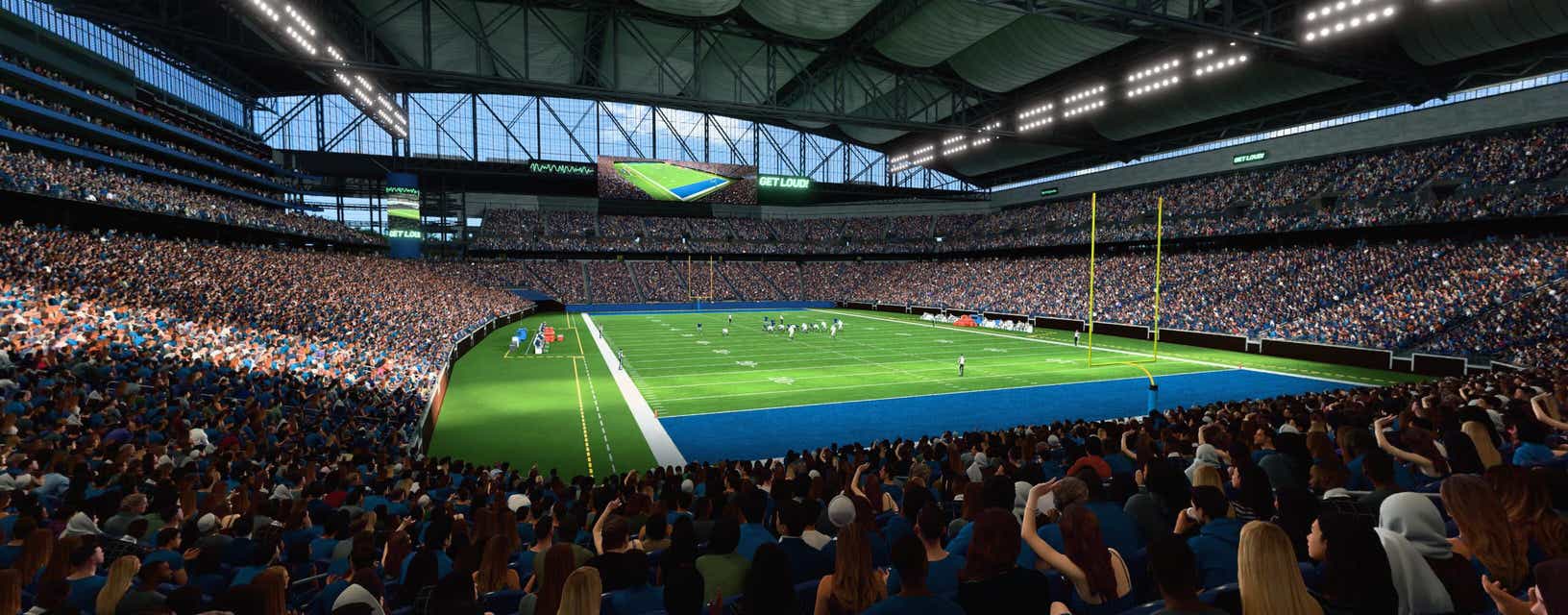 Seat view from Lower Level End Zone