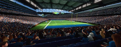 Seat view from Lower Level End Zone
