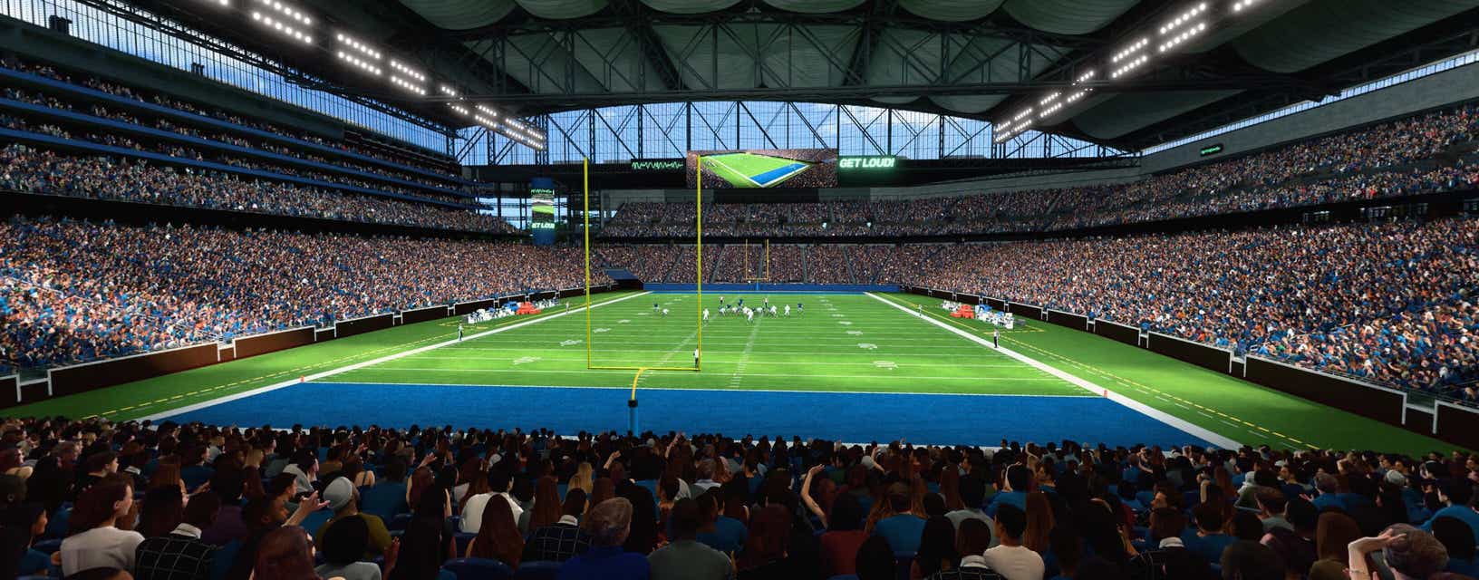 Seat view from Lower Level End Zone
