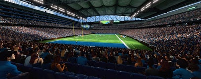 Seat view from Lower Level End Zone