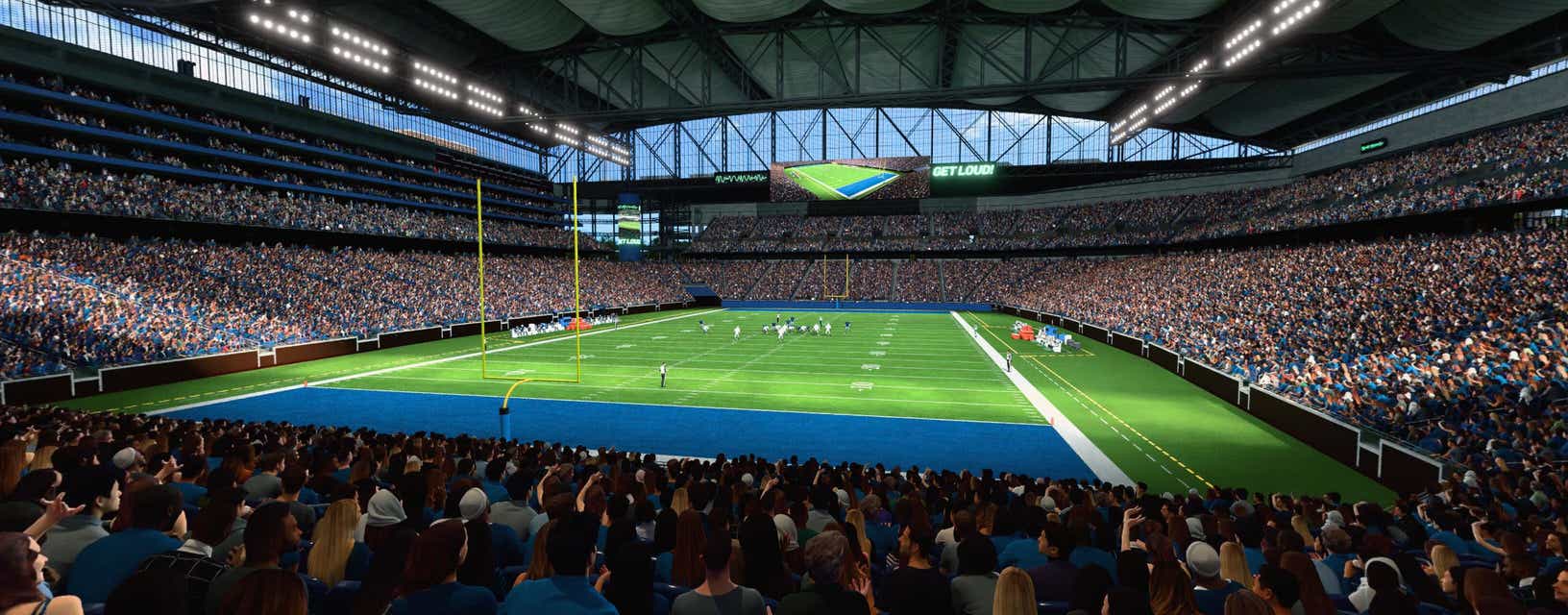 Seat view from Lower Level End Zone