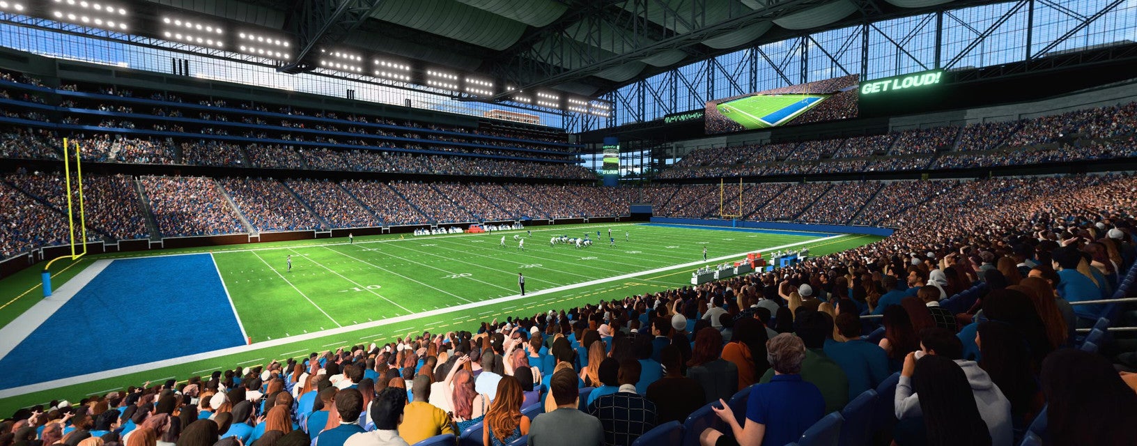 Seat view from Lower Level Sideline