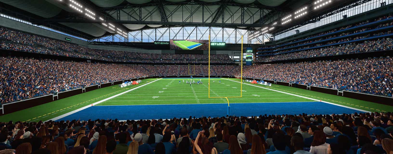Seat view from Lower Level End Zone