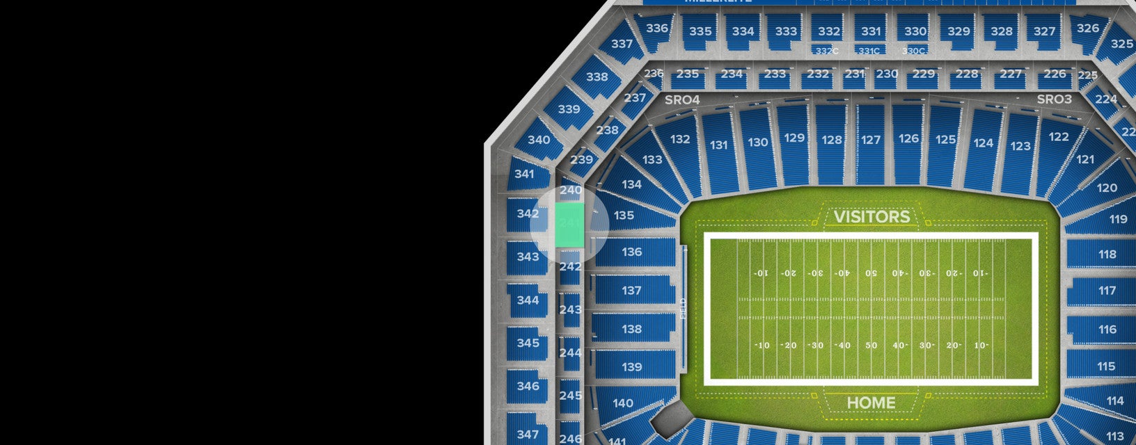 Seat view from Middle Level End Zone