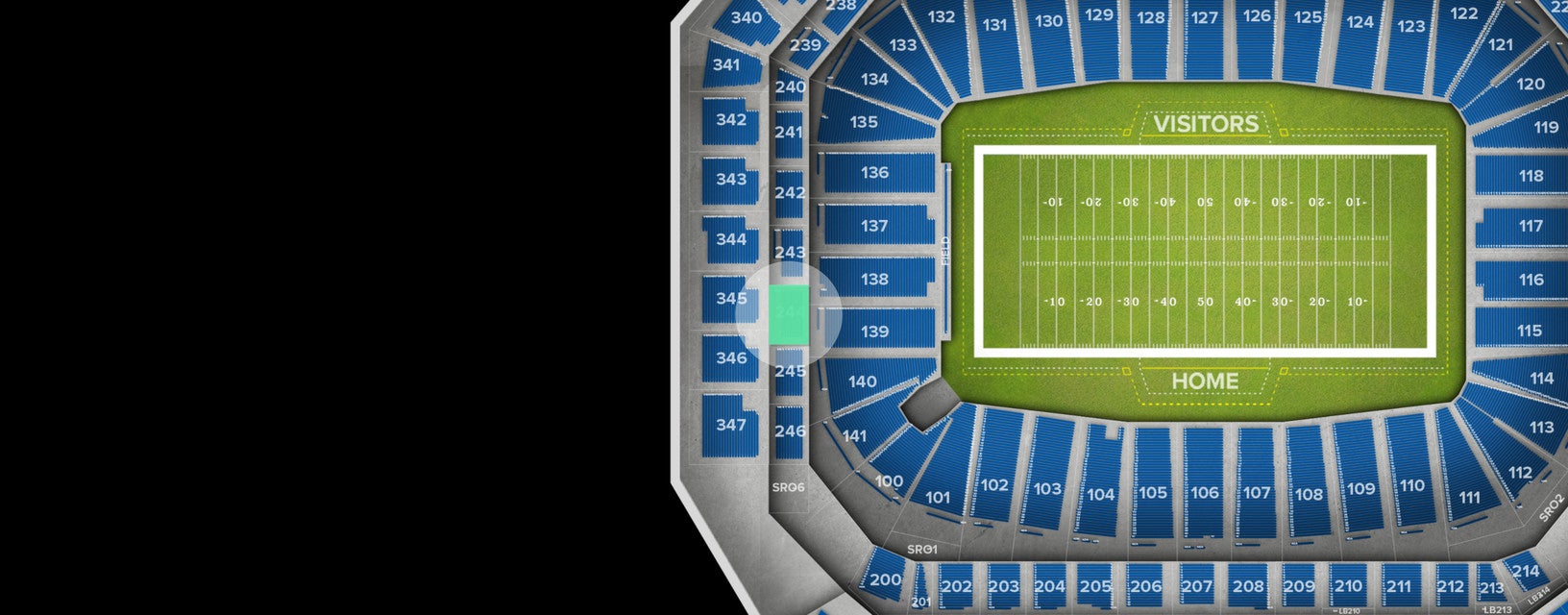 Seat view from Middle Level End Zone