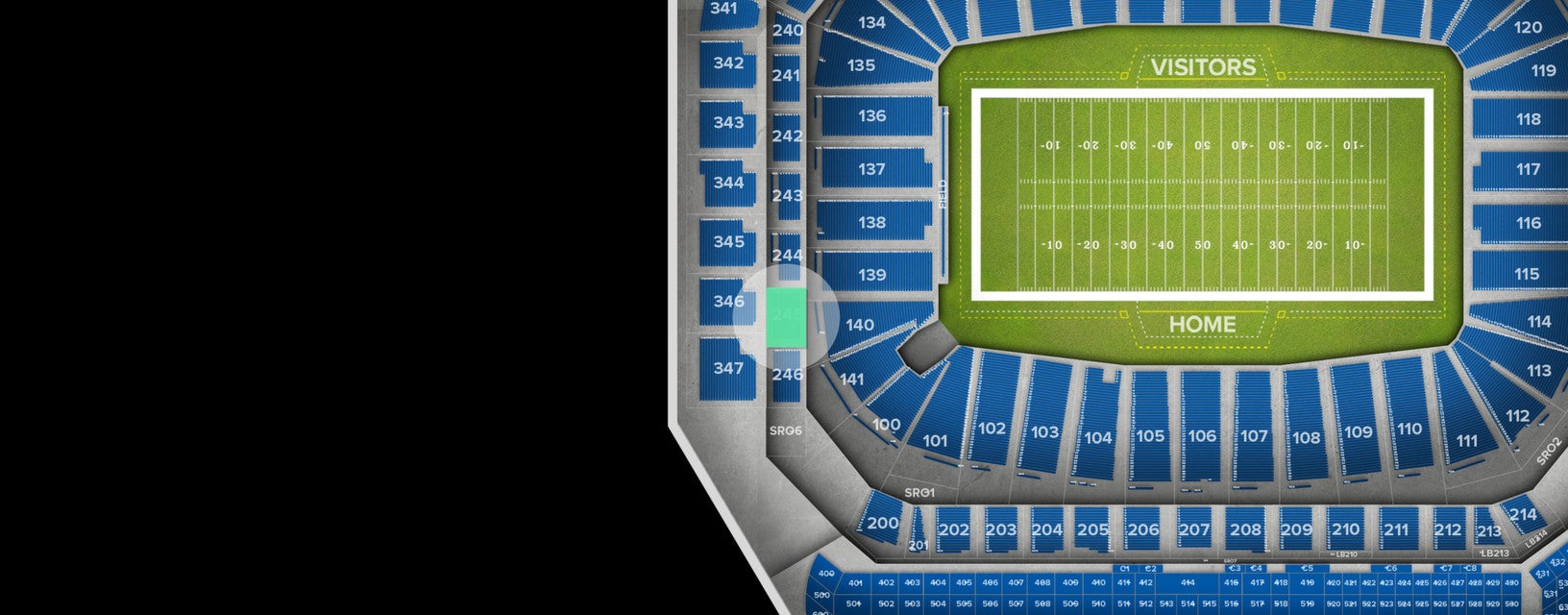 Seat view from Middle Level End Zone