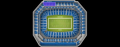 Seat view from Upper Sideline