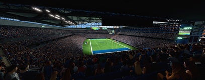 Seat view from Upper Level End Zone
