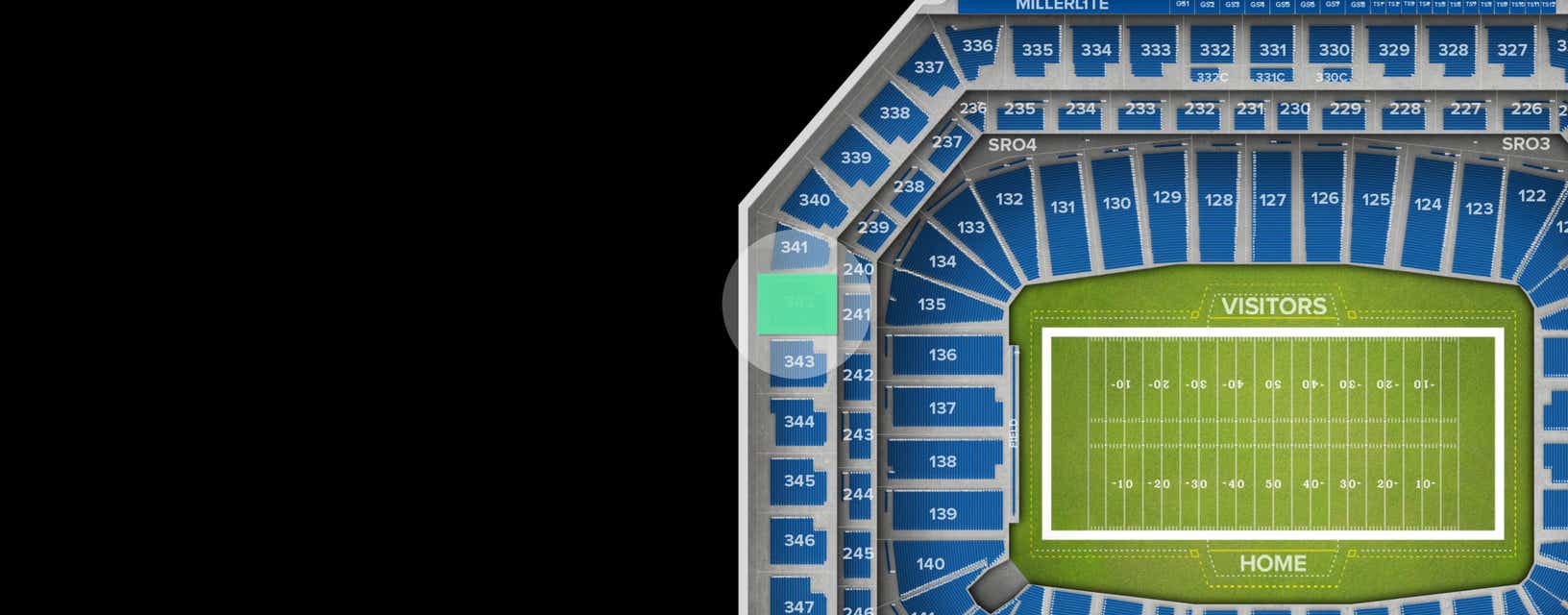 Seat view from Upper Level End Zone
