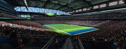 Seat view from Standing Room