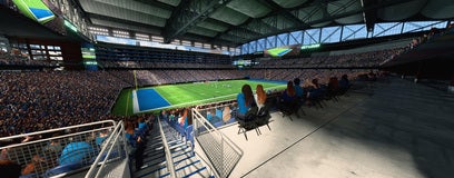 Seat view from Standing Room