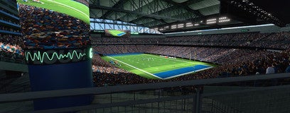 Seat view from Standing Room