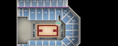 Seat view from Harlem Globetrotters Bench